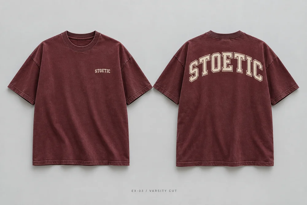 Varsity Cut, front and back concept board