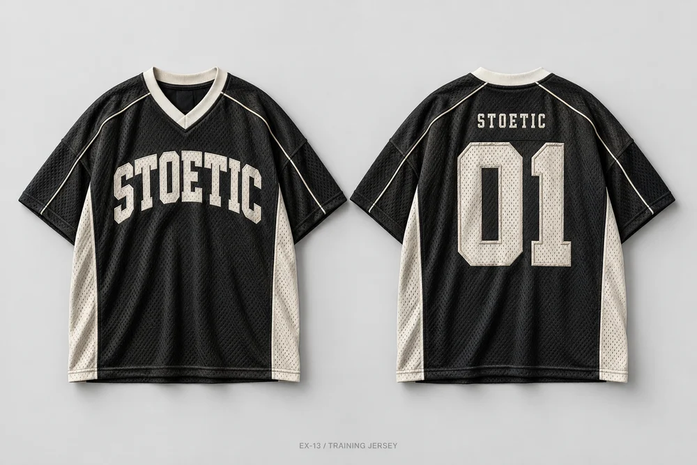 Training Jersey, front and back concept board